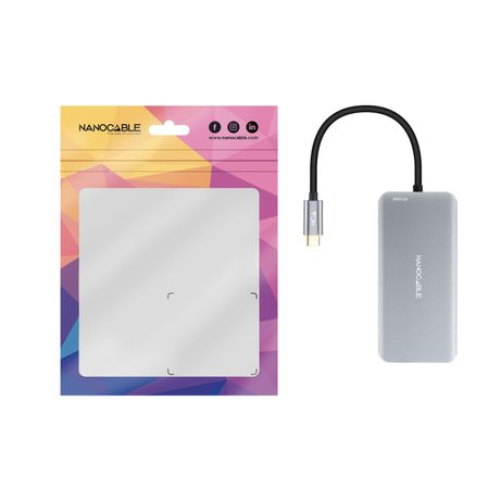 Nanocable Hub USB-C 3xUSB-A+2xHDMI+RJ45+TF+SD+PD - Imagen 4 de 4 Nanocable Hub USB-C 3xUSB-A+2xHDMI+RJ45+TF+SD+PD - Imagen 4 de 4
