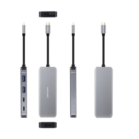 Nanocable Hub USB-C 2xUSB-A+2xUSB-C+HDMI+USB-C PD - Imagen 3 de 4 Nanocable Hub USB-C 2xUSB-A+2xUSB-C+HDMI+USB-C PD - Imagen 3 de 4