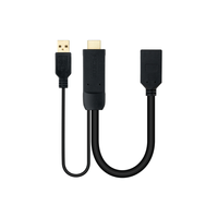 Miniatura 1 de Nanocable Conversor HDMI/M a DP/H Negro 20 cm