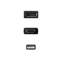 Miniatura 4 de Nanocable Conversor HDMI/M a DP/H Negro 20 cm