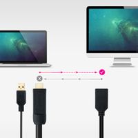 Miniatura 5 de Nanocable Conversor HDMI/M a DP/H Negro 20 cm