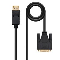 Miniatura 2 de CONVERSOR NANO CABLE DISPLAYPORT A DVI, DP/M - DVI/M 2.0M NEGRO
