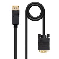 Miniatura 2 de CONVERSOR NANO CABLE DISPLAYPORT/MACHO A VGA/MACHO 2M NEGRO