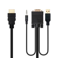 Miniatura 3 de Nanocable Conversor HDMI a VGA-Jack-UBS, 1.8 m