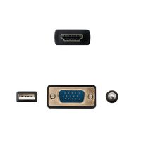 Miniatura 4 de Nanocable Conversor HDMI a VGA-Jack-UBS, 1.8 m