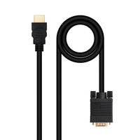 Miniatura 1 de Nanocable Conversor HDMI a VGA M-M, 1.8 m Negro
