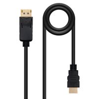 Miniatura 2 de CONVERSOR NANO CABLE DISPLAYPORT/MACHO A HDMI/MACHO 2M NEGRO