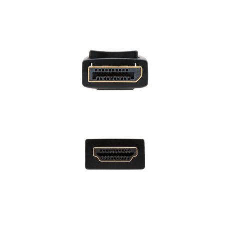 CABLE CONVERSOR NANO CABLE DISPLAYPORT A HDMI DP/M - HDMI/M 0,5M NEGRO - Imagen 4 de 5 CABLE CONVERSOR NANO CABLE DISPLAYPORT A HDMI DP/M - HDMI/M 0,5M NEGRO - Imagen 4 de 5