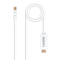 Miniatura 2 de ADAPTADOR CONVERSOR NANO CABLE MINI DISPLAYPORT A HDMI 2M BLANCO