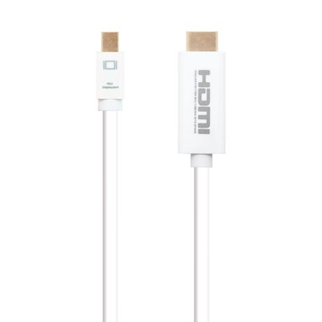 ADAPTADOR CONVERSOR NANO CABLE MINI DISPLAYPORT A HDMI 2M BLANCO - Imagen 3 de 5 ADAPTADOR CONVERSOR NANO CABLE MINI DISPLAYPORT A HDMI 2M BLANCO - Imagen 3 de 5