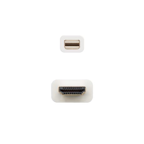 ADAPTADOR CONVERSOR NANO CABLE MINI DISPLAYPORT A HDMI 2M BLANCO - Imagen 4 de 5 ADAPTADOR CONVERSOR NANO CABLE MINI DISPLAYPORT A HDMI 2M BLANCO - Imagen 4 de 5