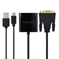 Miniatura 3 de CONVERSOR NANO CABLE DVI/M - VGA/H 10CM NEGRO