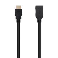 Miniatura 3 de CABLE HDMI NANO CABLE HDMI A/M - HDMI A/H 2.0 PROLONGADOR 1,0M NEGRO