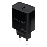 Miniatura 2 de Nanocable Cargador pared USB-C PD 20W Negro