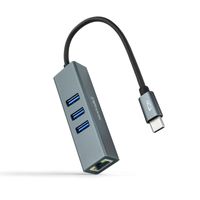 Miniatura 2 de CONVERSOR NANO CABLE USB-C - ETHERNET+ 3USB3.0 15CM