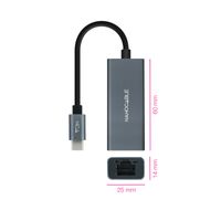 Miniatura 3 de CONVERSOR NANO CABLE USB-C - ETHERNET 10/100/1000MBPS 15CM