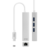 Miniatura 1 de Conversor USB-C ETHERNET+3xUSB 3.0