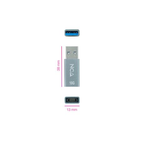 ADAPTADOR NANO CABLE USB A/M - USB C/H 3.1 GRIS - Imagen 3 de 3 ADAPTADOR NANO CABLE USB A/M - USB C/H 3.1 GRIS - Imagen 3 de 3