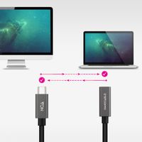 Miniatura 6 de Nanocable Cable USB 3.2 Gen2 USB-C M/H 0,5 M Negro