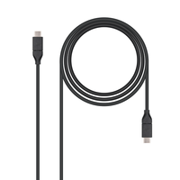 Miniatura 1 de CABLE USB 3.1 GEN2 10Gbps USB-C A USB-C NEGRO 1M