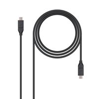 Miniatura 2 de CABLE USB 3.1 GEN2 10Gbps USB-C A USB-C NEGRO 1M