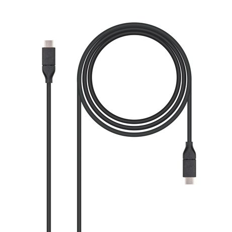 CABLE USB 3.1 GEN2 10Gbps USB-C A USB-C NEGRO 1M - Imagen 2 de 4 CABLE USB 3.1 GEN2 10Gbps USB-C A USB-C NEGRO 1M - Imagen 2 de 4