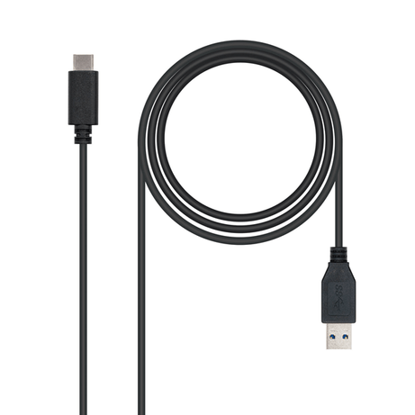CABLE USB NANO CABLE USB3.1 A/M - USB3.1 C/M GEN2 10GBPS 1.0M NEGRO - Imagen 1 de 4 CABLE USB NANO CABLE USB3.1 A/M - USB3.1 C/M GEN2 10GBPS 1.0M NEGRO - Imagen 1 de 4