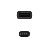 Miniatura 3 de CABLE USB OTG NANOCABLE 10.01.2400 - CONECTORES USB TIPO-C MACHO A USB HEMBRA - USB 2.0 - 0.15M - COLOR NEGRO 10.01.2400