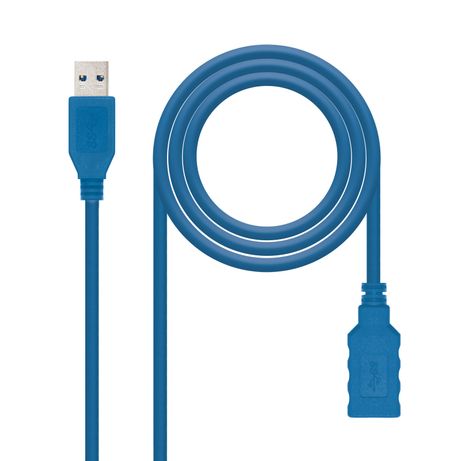 CABLE USB 3.0 TIPO A/M-A/H AZUL 1 MT NANOCABLE 10.01.0901-BL - Imagen 2 de 4 CABLE USB 3.0 TIPO A/M-A/H AZUL 1 MT NANOCABLE 10.01.0901-BL - Imagen 2 de 4