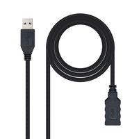 Miniatura 1 de CABLE NC USB 3.0 1M A/M-A/H NEGRO
