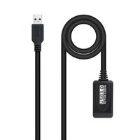 Miniatura 2 de CABLE USB NANO CABLE USB3.0 A/M - USB3.0 A/H 5.0M NEGRO ALARGADOR C/AMPLIFICADOR