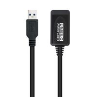 Miniatura 3 de CABLE USB NANO CABLE USB3.0 A/M - USB3.0 A/H 5.0M NEGRO ALARGADOR C/AMPLIFICADOR
