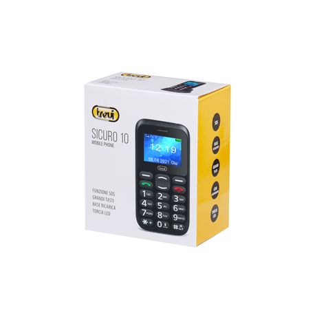 TELEFONO TREVI SICURO 10 SENIOR PHONE BIG BUTTONS FUNCION S.O.S. BLACK - Imagen 9 de 9 TELEFONO TREVI SICURO 10 SENIOR PHONE BIG BUTTONS FUNCION S.O.S. BLACK - Imagen 9 de 9