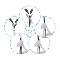Miniatura 3 de ORGANIZADOR CABLE AISENS EN ESPIRAL 25MM BLANCO 1.0M