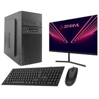 Miniatura 1 de Zone Evil Core Work Intel Core i3 14100 16GB 1TB SSD Nvme Negro   Monitor 24 Teclado y rat  n