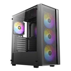 CAJA ANTEC AX65 ARGB ATX NEGRO 4XVENT 120MM 2XUSB SN FUENTE