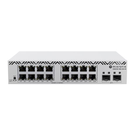 MikroTik CSS318-16G-2S+IN Switch 16xGbE 2xSFP+ - Imagen 2 de 4 MikroTik CSS318-16G-2S+IN Switch 16xGbE 2xSFP+ - Imagen 2 de 4