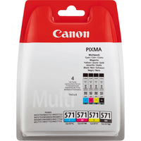 Miniatura 1 de CARTUCHO CANON CYAN/MAGENTA/AMARILLO/NEGRO CLI-571 MULTI BLISTER SECURITY