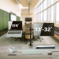 Miniatura 3 de SOPORTE DE MESA UNYKA UK710202 CON SOPORTE PARA PORTÁTIL Y 1 MONITOR  DE 13" A 32"  VESA 100X100
