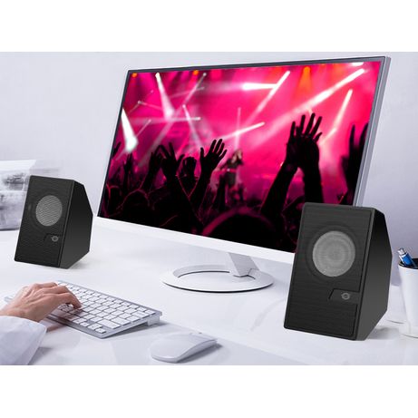 ALTAVOCES 2.0 CONCEPTRONIC BJORN02B 6W COLOR NEGRO JACK 3.5" Y BLUETOOTH ALIMENTACION USB - Imagen 2 de 2 ALTAVOCES 2.0 CONCEPTRONIC BJORN02B 6W COLOR NEGRO JACK 3.5" Y BLUETOOTH ALIMENTACION USB - Imagen 2 de 2