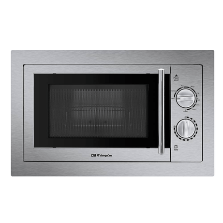 HORNO MICROONDAS INTEGRABLE ORBEGOZO MIG2033 20 LITROS CON GRILL INOX - Imagen 1 de 2 HORNO MICROONDAS INTEGRABLE ORBEGOZO MIG2033 20 LITROS CON GRILL INOX - Imagen 1 de 2