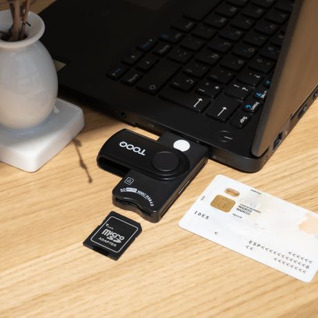 Tooq TQR-3012B Lector DNIe, SIM, SD/TF, USB-A - Imagen 4 de 7 Tooq TQR-3012B Lector DNIe, SIM, SD/TF, USB-A - Imagen 4 de 7