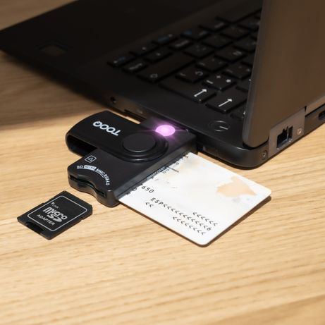 Tooq TQR-3012B Lector DNIe, SIM, SD/TF, USB-A - Imagen 5 de 7 Tooq TQR-3012B Lector DNIe, SIM, SD/TF, USB-A - Imagen 5 de 7