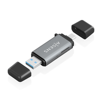Miniatura 1 de LECTOR TARJETAS AISENS SD MICRO SD MMC RS-MMC MMC MICRO USBA USBC GRIS