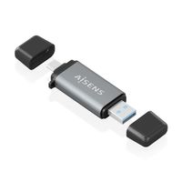Miniatura 3 de LECTOR TARJETAS AISENS SD MICRO SD MMC RS-MMC MMC MICRO USBA USBC GRIS