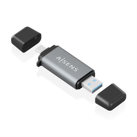 LECTOR TARJETAS AISENS SD MICRO SD MMC RS-MMC MMC MICRO USBA USBC GRIS - Imagen 3 de 8 LECTOR TARJETAS AISENS SD MICRO SD MMC RS-MMC MMC MICRO USBA USBC GRIS - Imagen 3 de 8