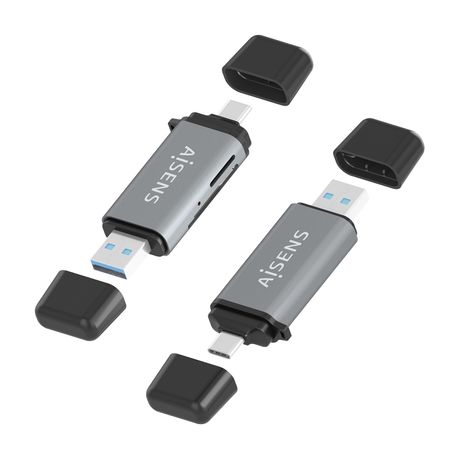 LECTOR TARJETAS AISENS SD MICRO SD MMC RS-MMC MMC MICRO USBA USBC GRIS - Imagen 4 de 8 LECTOR TARJETAS AISENS SD MICRO SD MMC RS-MMC MMC MICRO USBA USBC GRIS - Imagen 4 de 8