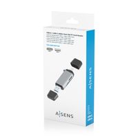 Miniatura 8 de LECTOR TARJETAS AISENS SD MICRO SD MMC RS-MMC MMC MICRO USBA USBC GRIS