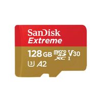 Miniatura 2 de SANDISK EXTREME MICROSDXC 128GB + SD ADAPTER + 1 YR RESCUEPRO DELUXE UP TO 190MB/S & 90MB/S READ/WRITE SPEEDS A2 C10 V30 UHS-I