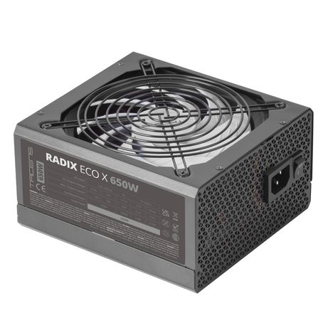TACENS RADIX ECO X 650, Fuente Alimentación PC ATX 650W, 6 Años Garantía, Tecnología Silenciosa AI-RPM, +87% Eficiencia, Negro 650W 14 cm Non-Modular - Imagen 7 de 8 TACENS RADIX ECO X 650, Fuente Alimentación PC ATX 650W, 6 Años Garantía, Tecnología Silenciosa AI-RPM, +87% Eficiencia, Negro 650W 14 cm Non-Modular - Imagen 7 de 8